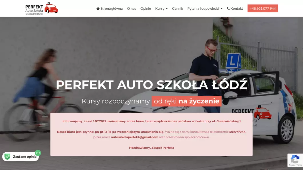 Zrzut ekranu strony