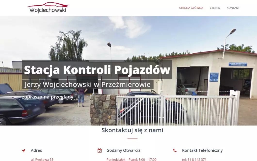 Zrzut ekranu strony